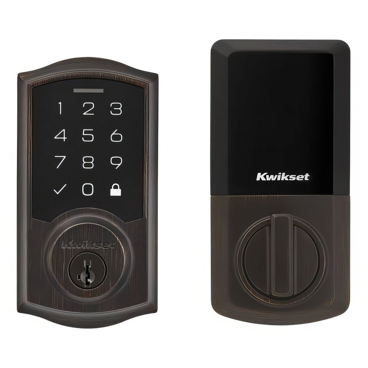 Kwikset 9270TRL-11PS SmartCode Electronic Deadbolt with SmartKey Venetian Bronze