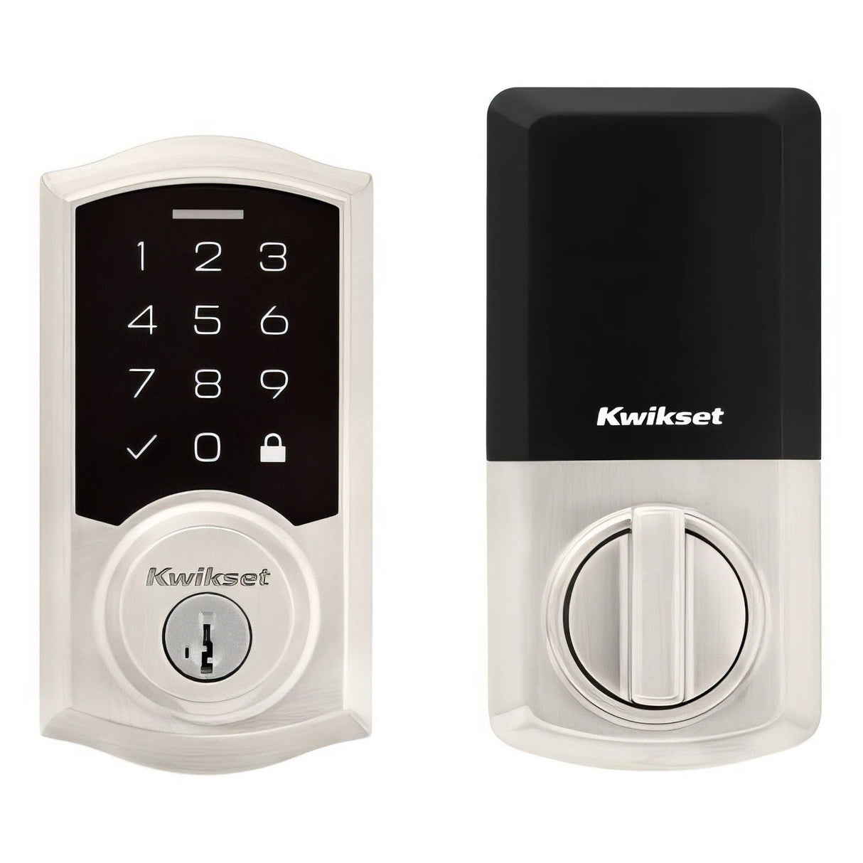 Kwikset 9270TRL-15S SmartCode Electronic Deadbolt with SmartKey Satin Nickel