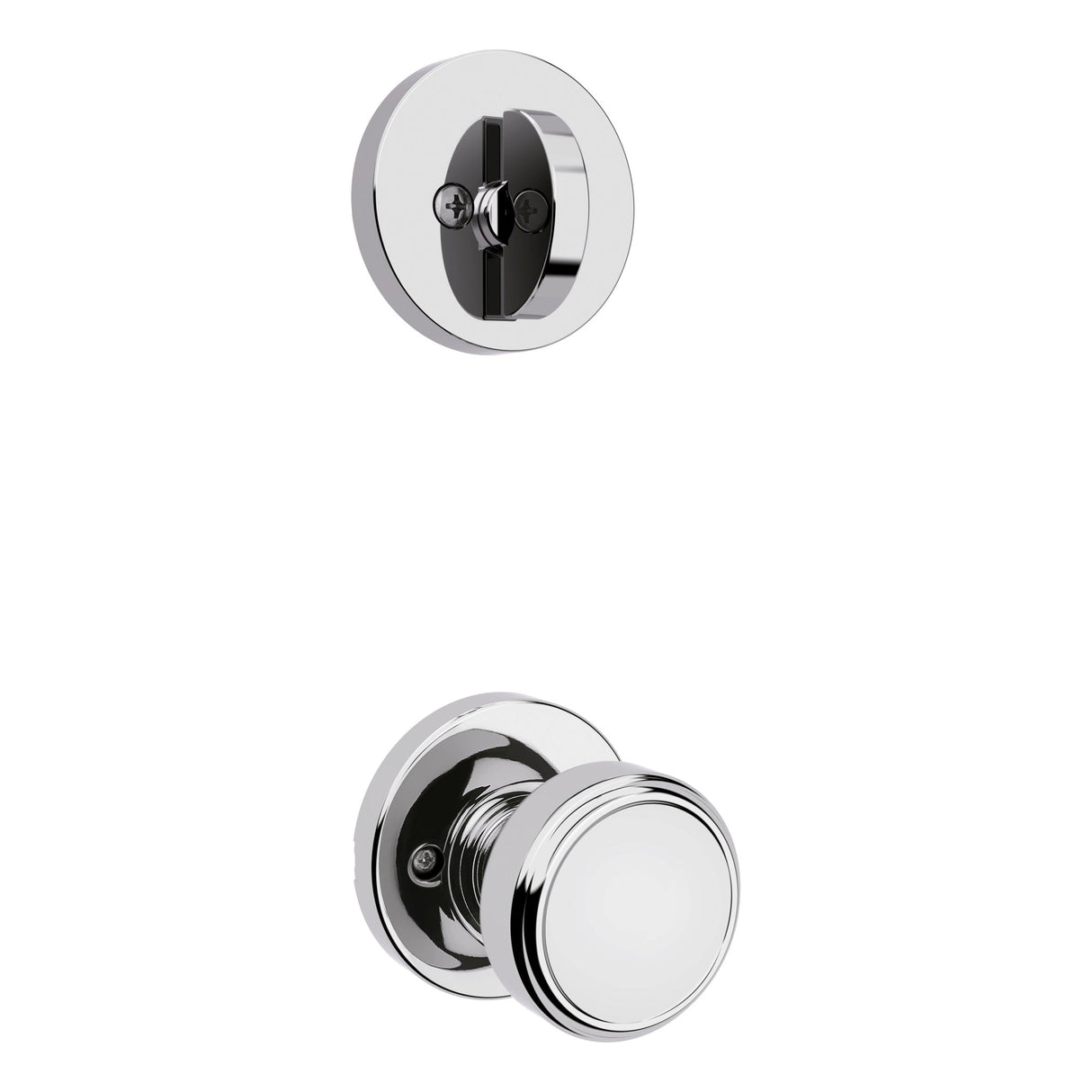 Kwikset 966MNKRDT-26.UNIV Maven Handleset Trim with Round Rose Bright Chrome