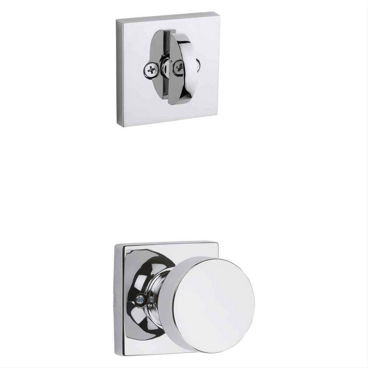 Kwikset 966PSKSQT-26.UNIV Pismo Handleset Trim with Square Rose Bright Chrome