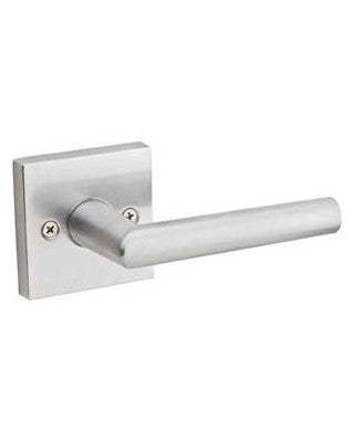 Kwikset 967MILSQT-26DSV1 Milan Double Cylinder Interior Pack with Square Rosette Satin Chrome