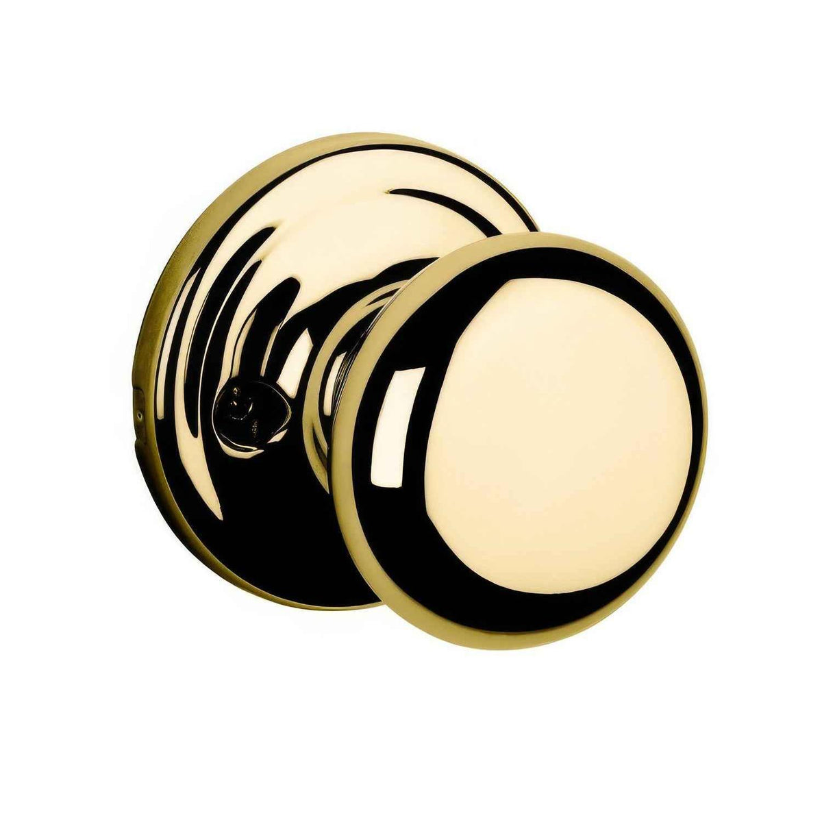 Kwikset 968H-3 Hancock Knob Dummy Interior Trim Pack Bright Brass