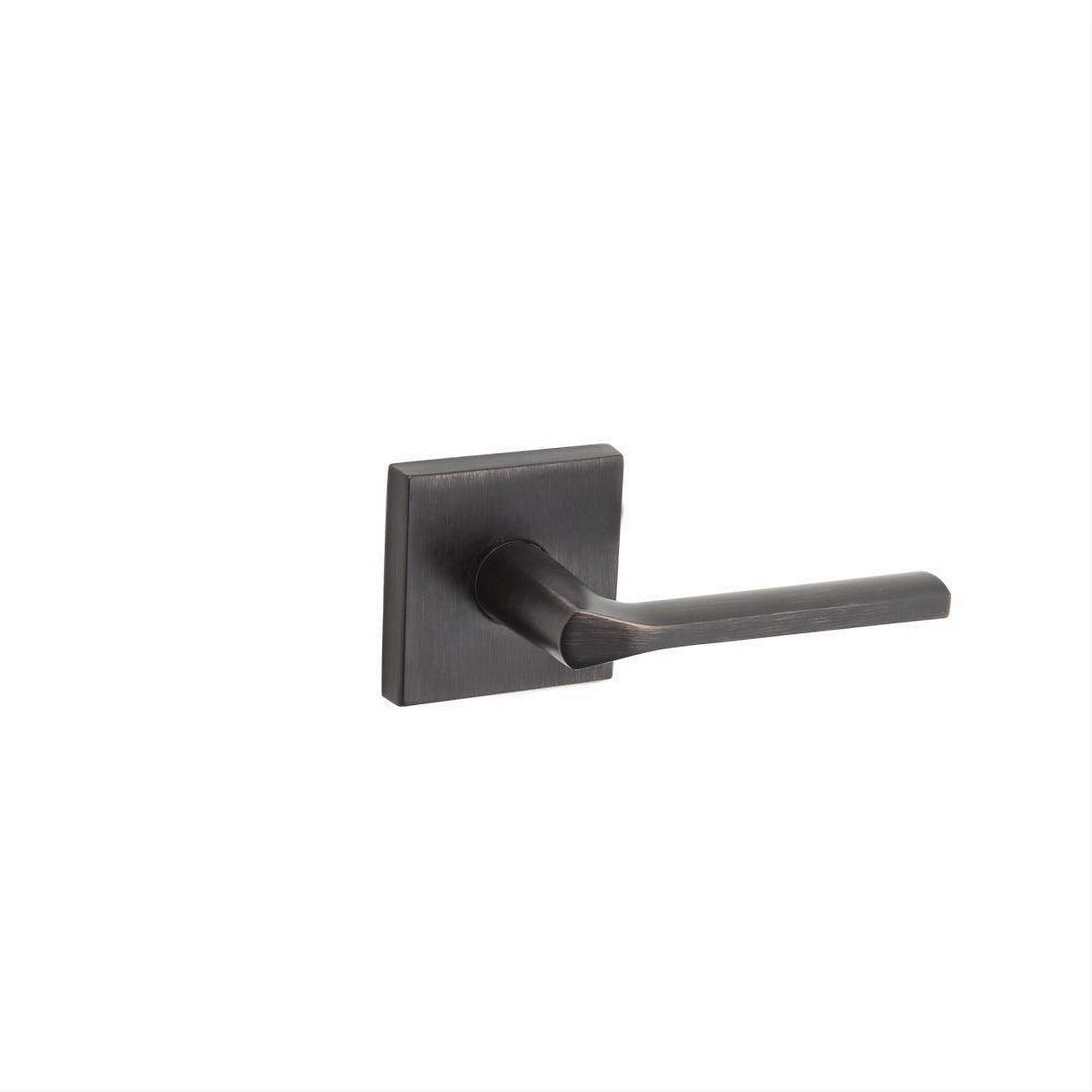 Kwikset 968LSLSQT-11P Lisbon Handleset Trim with Square Rose Venetian Bronze