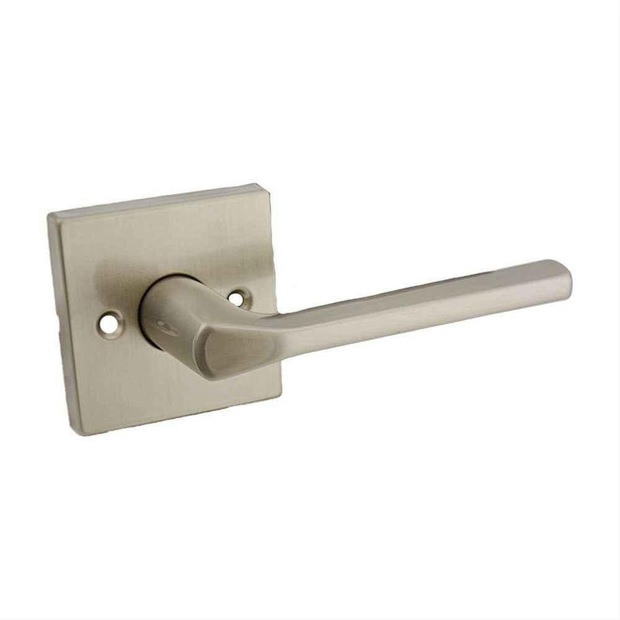 Kwikset 968LSLSQT-15 Lisbon Handleset Trim with Square Rose Satin Nickel