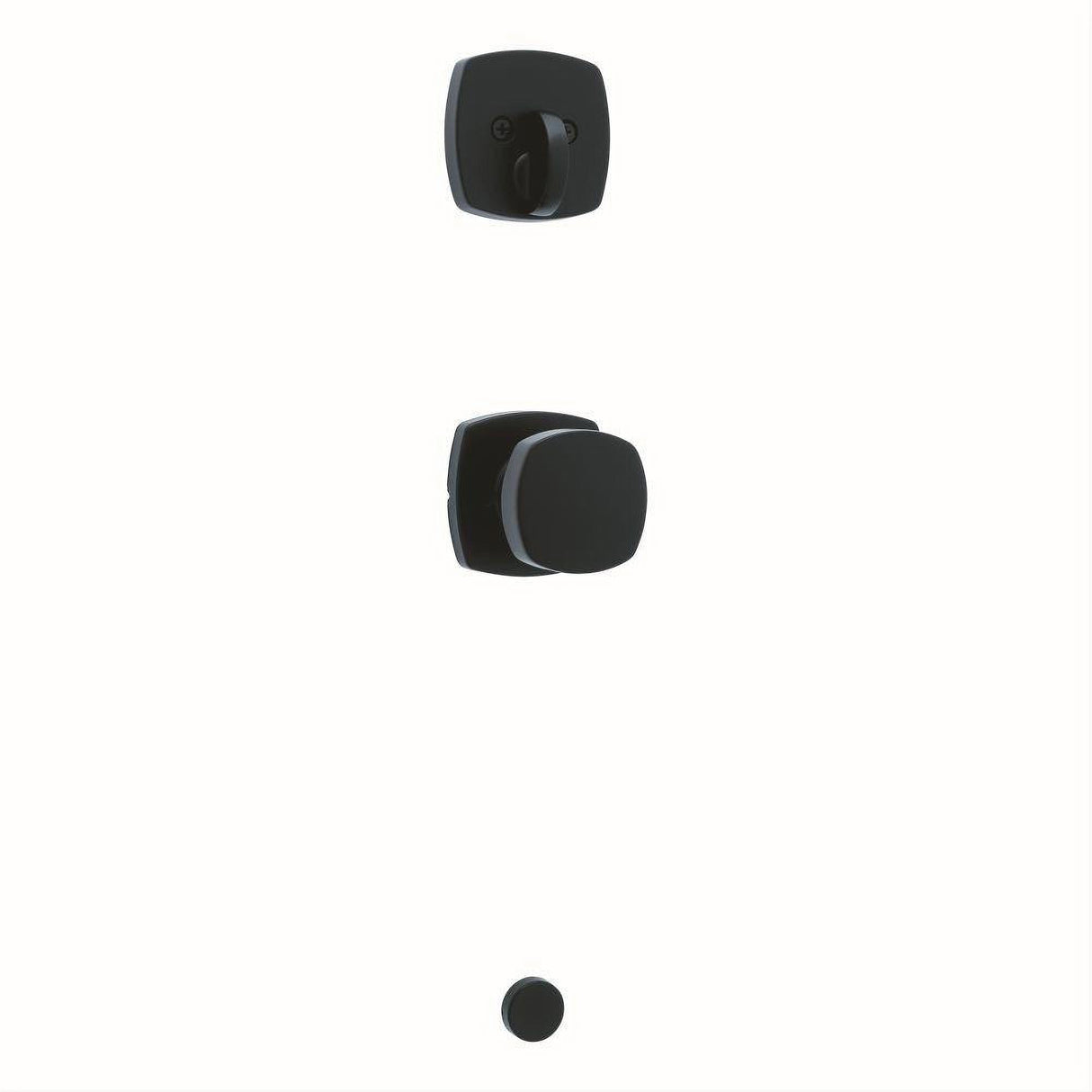 Kwikset 971AYKMDT-514 Single Cylinder Arroyo Knob Trim Pack Matte Black