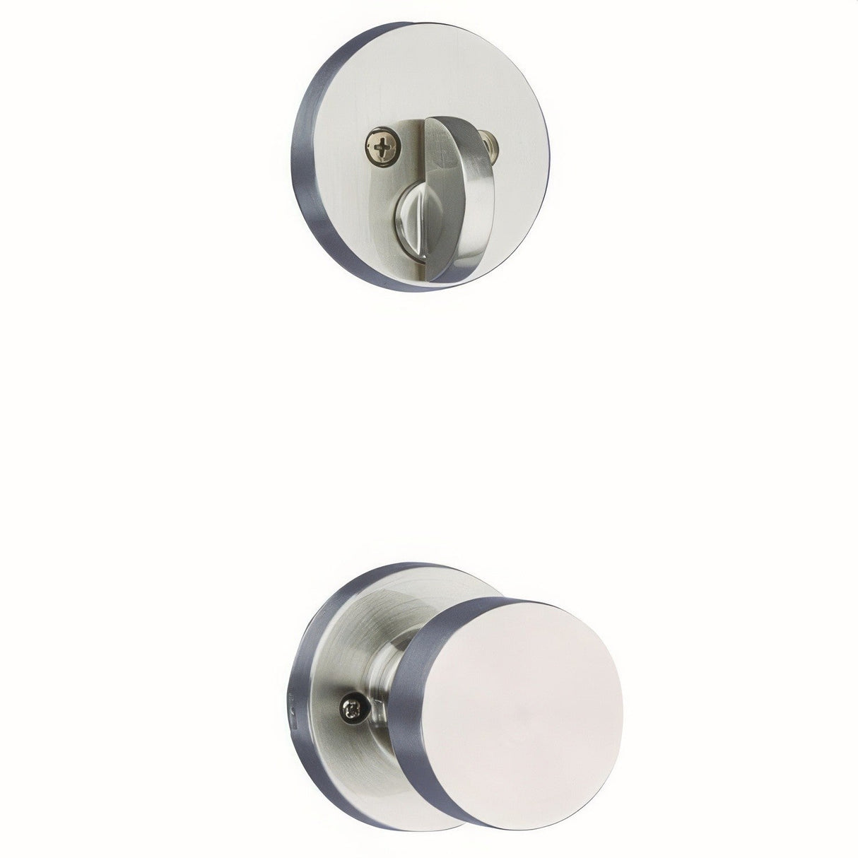 Kwikset 971PSKRDT-15 Pismo Handleset Trim with Round Rose Satin Nickel