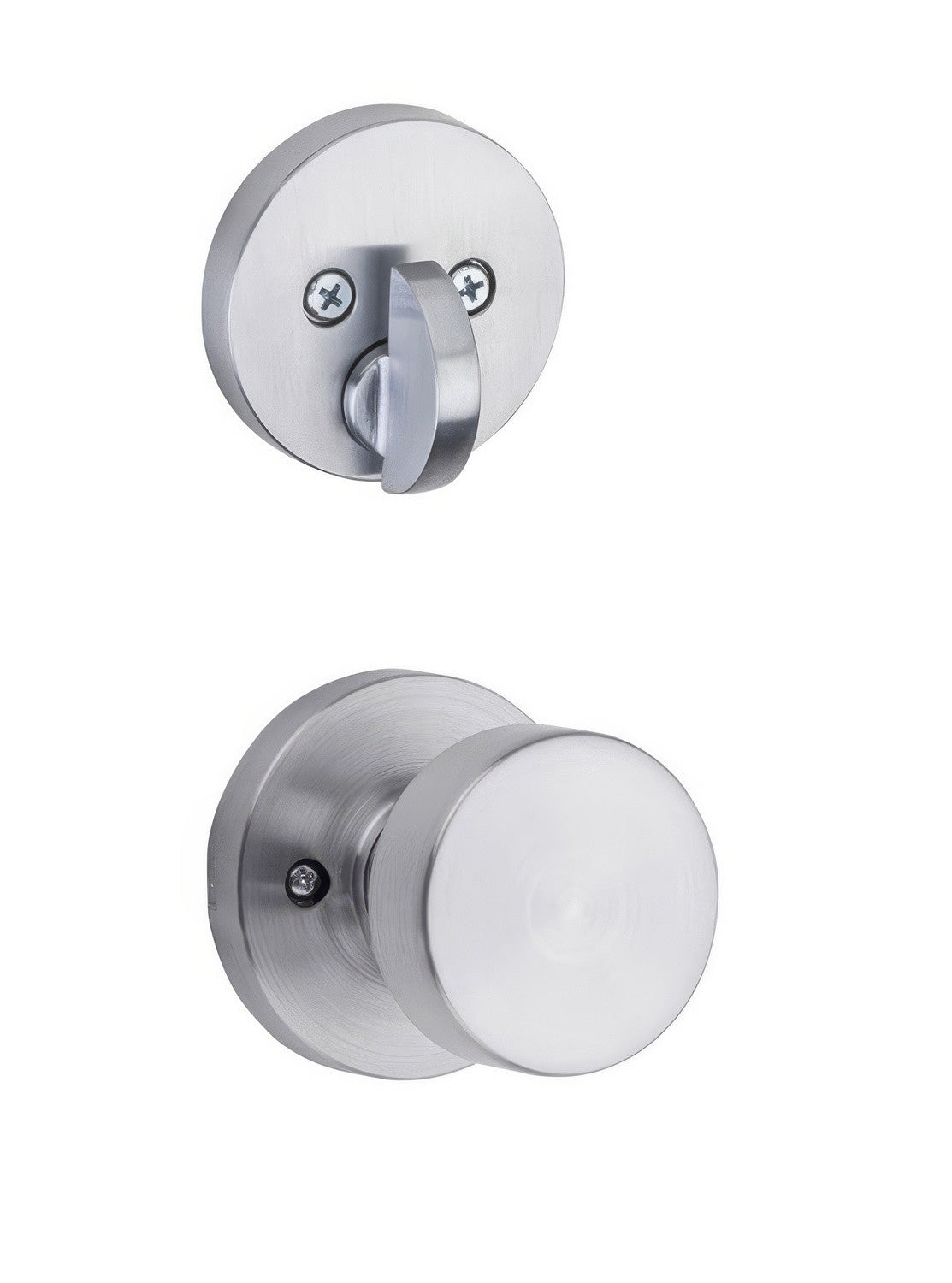 Kwikset 971PSKRDT-26D Pismo Handleset Trim with Round Rose Satin Chrome