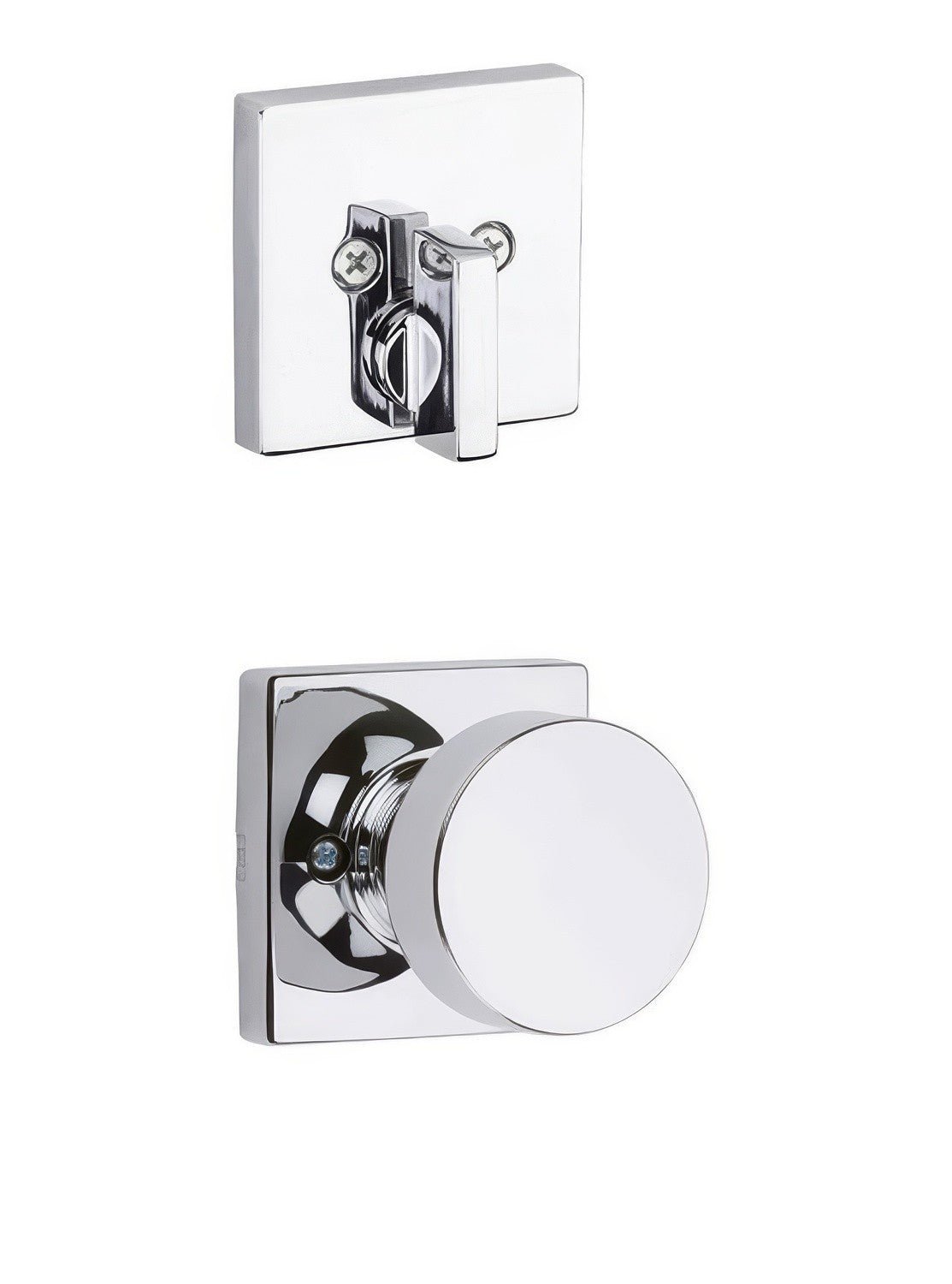 Kwikset 971PSKSQT-18G Pismo Handleset Trim with Square Rose Gunmetal