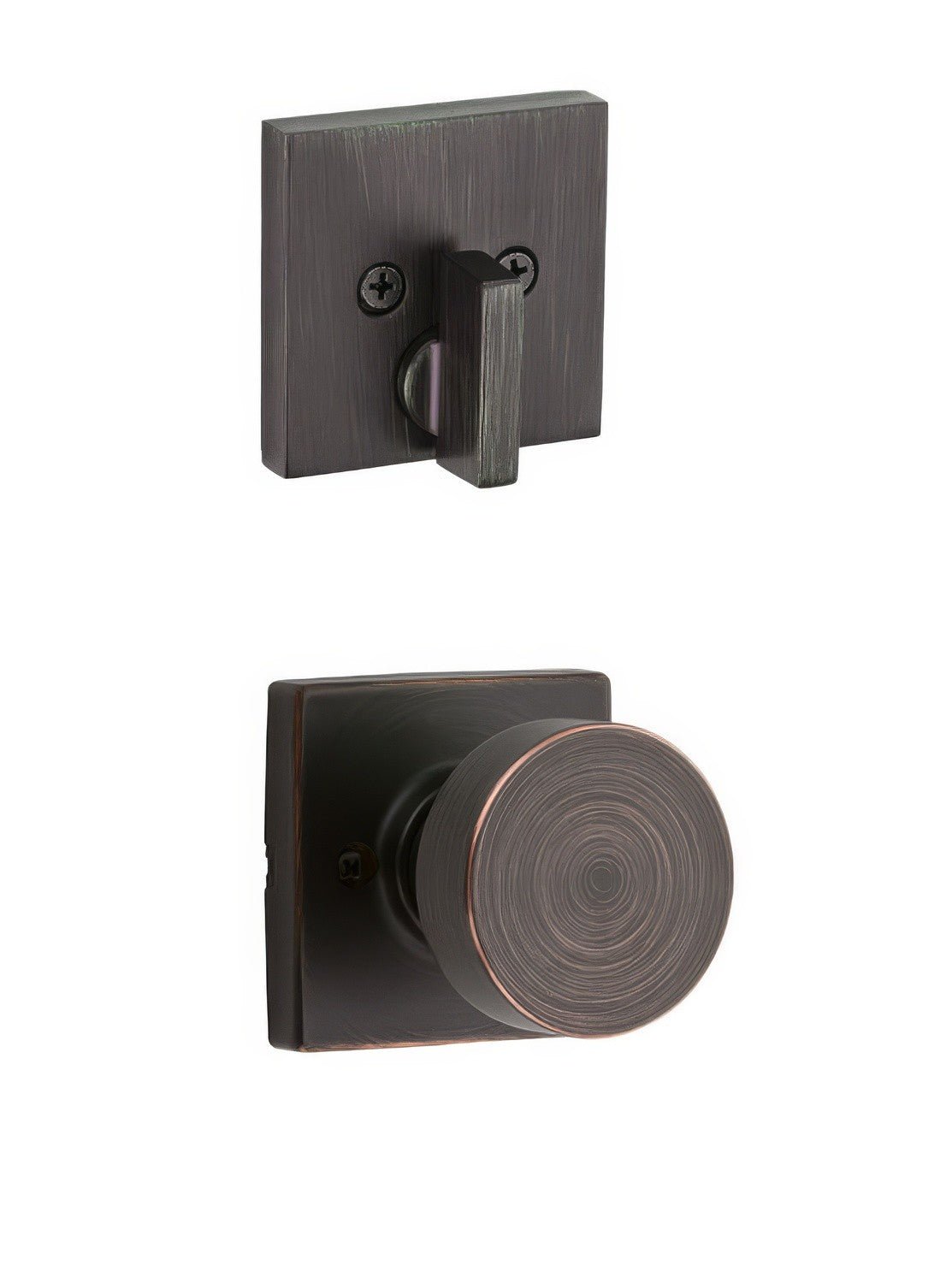 Kwikset 971PSKSQT-26D Pismo Handleset Trim with Square Rose Satin Chrome