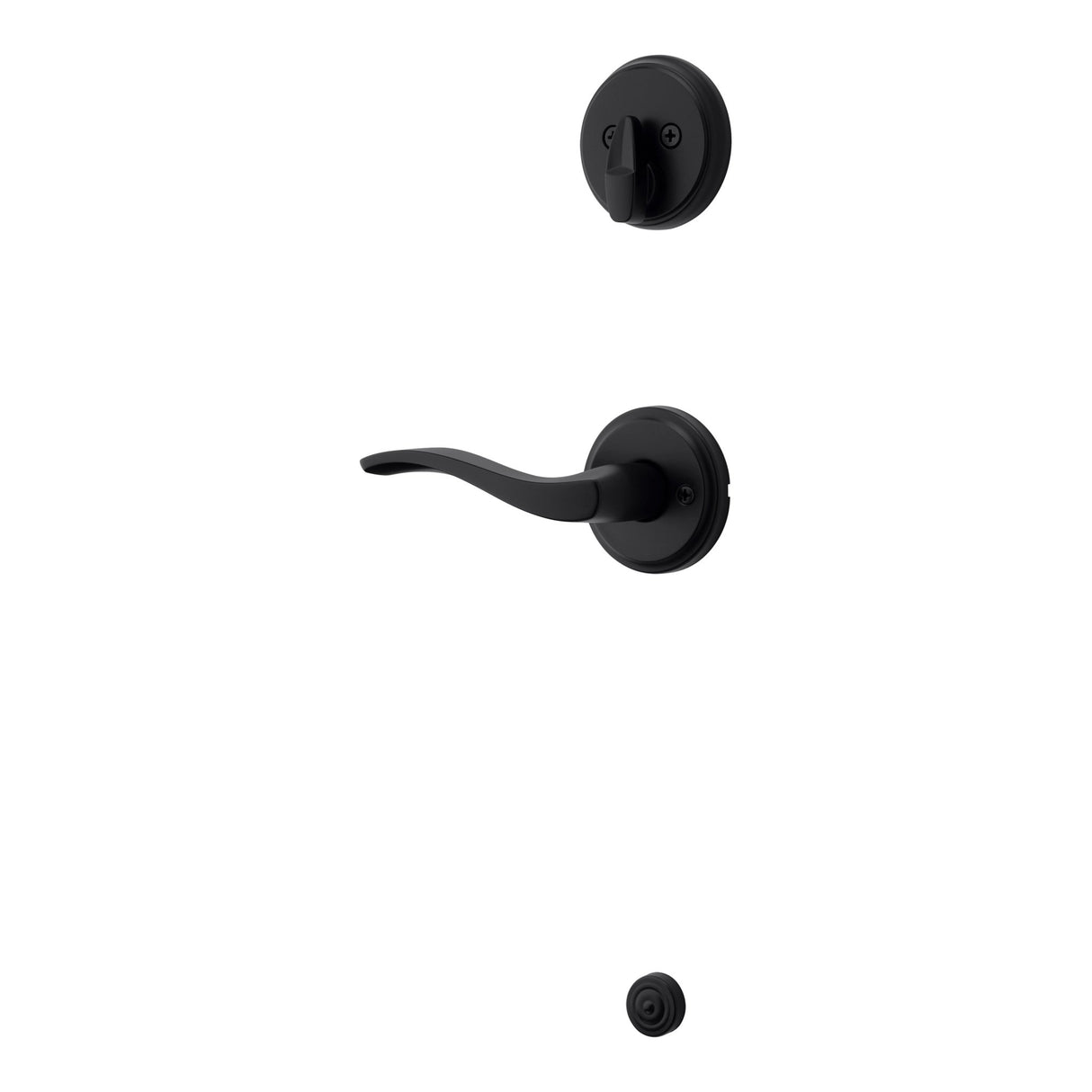Kwikset 971SELLH-514 Left Hand Sedona Handleset Trim Matte Black