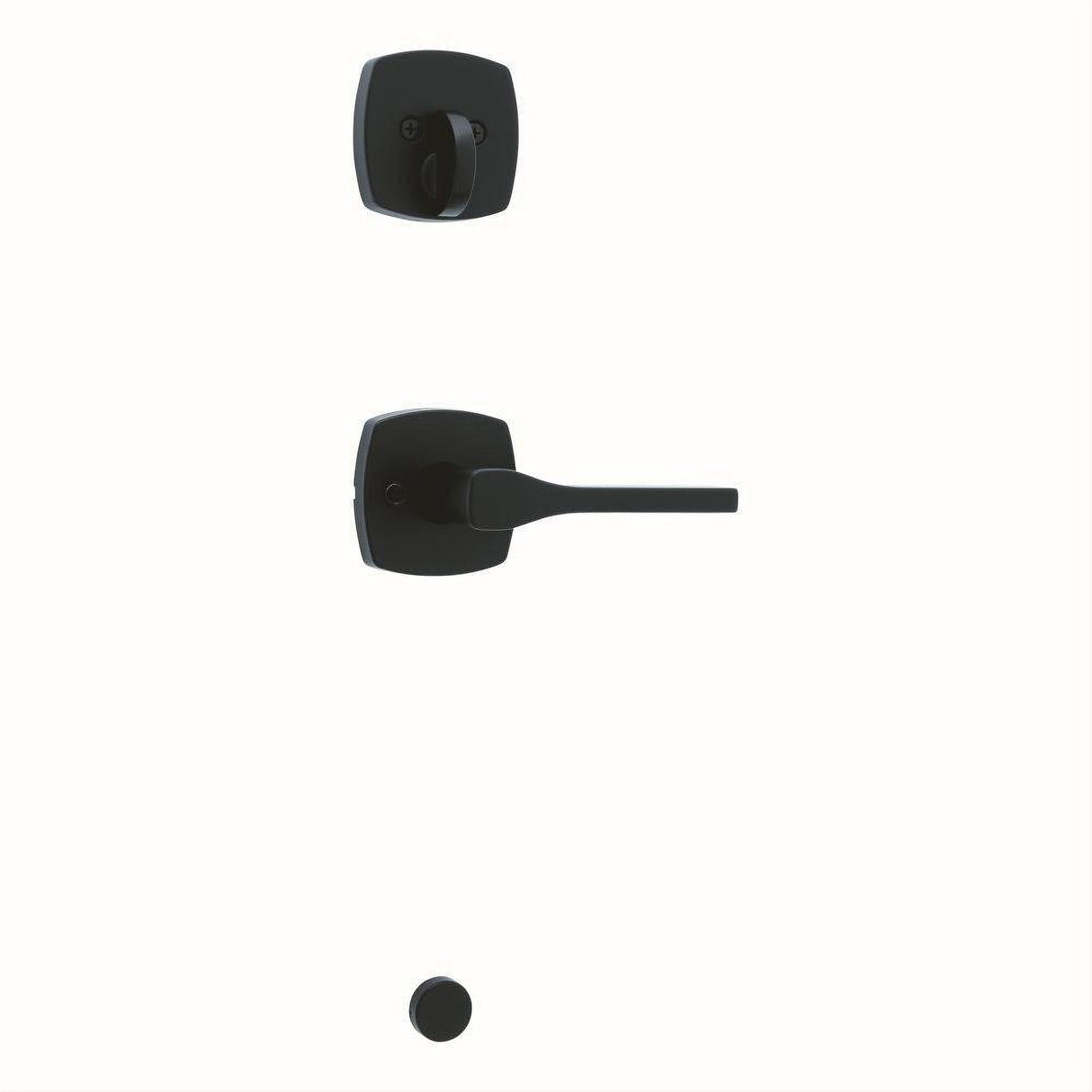 Kwikset 971TPLMDT-514 Single Cylinder Tripoli Trim Pack with Midtown Rose Matte Black