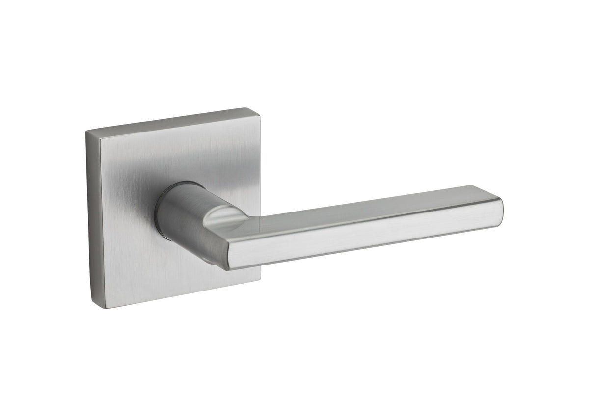 Kwikset 973HFLSQT-26D Halifax Handleset Trim with Square Rose Satin Chrome