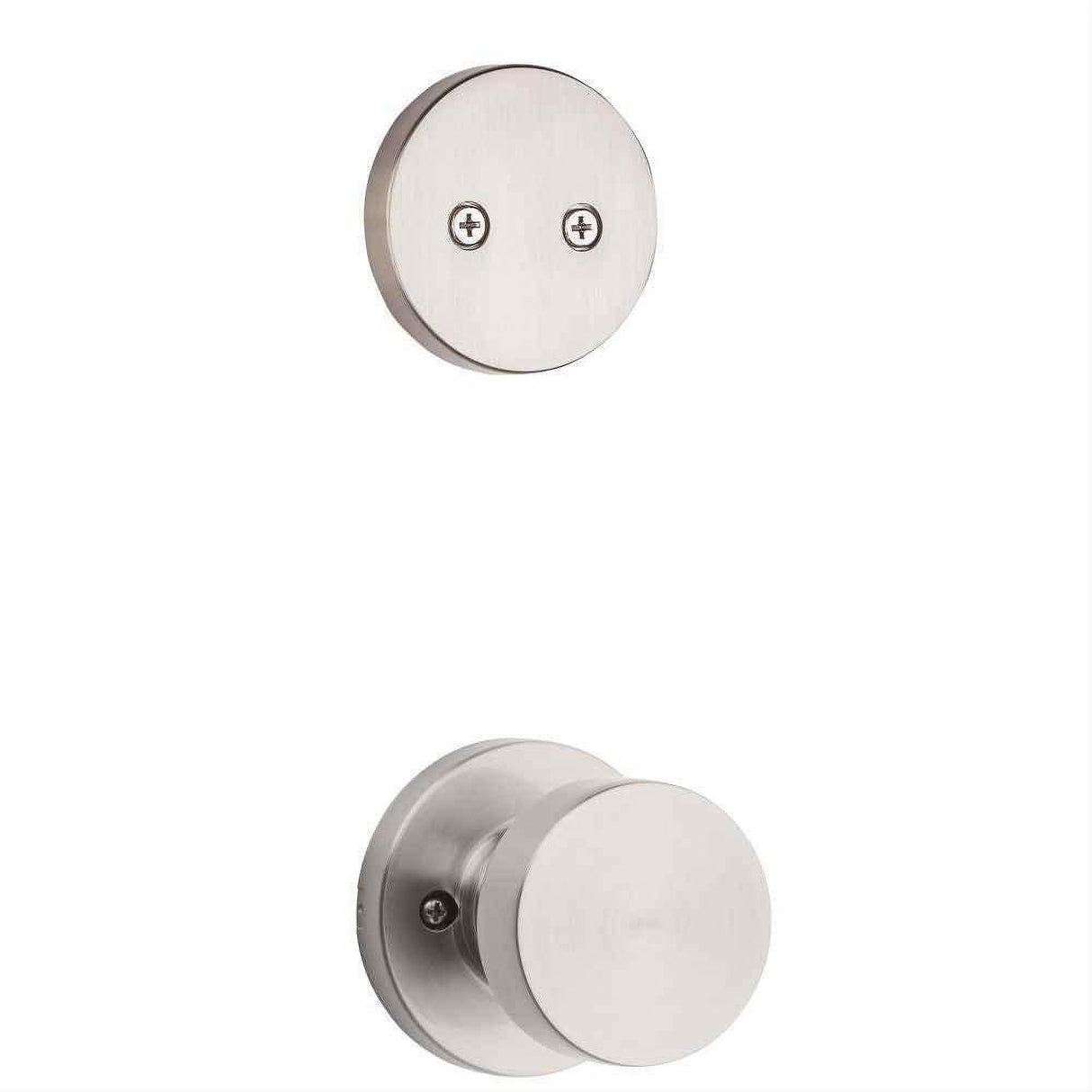 Kwikset 973PSKRDT-15 Pismo Handleset Trim with Round Rose Satin Nickel