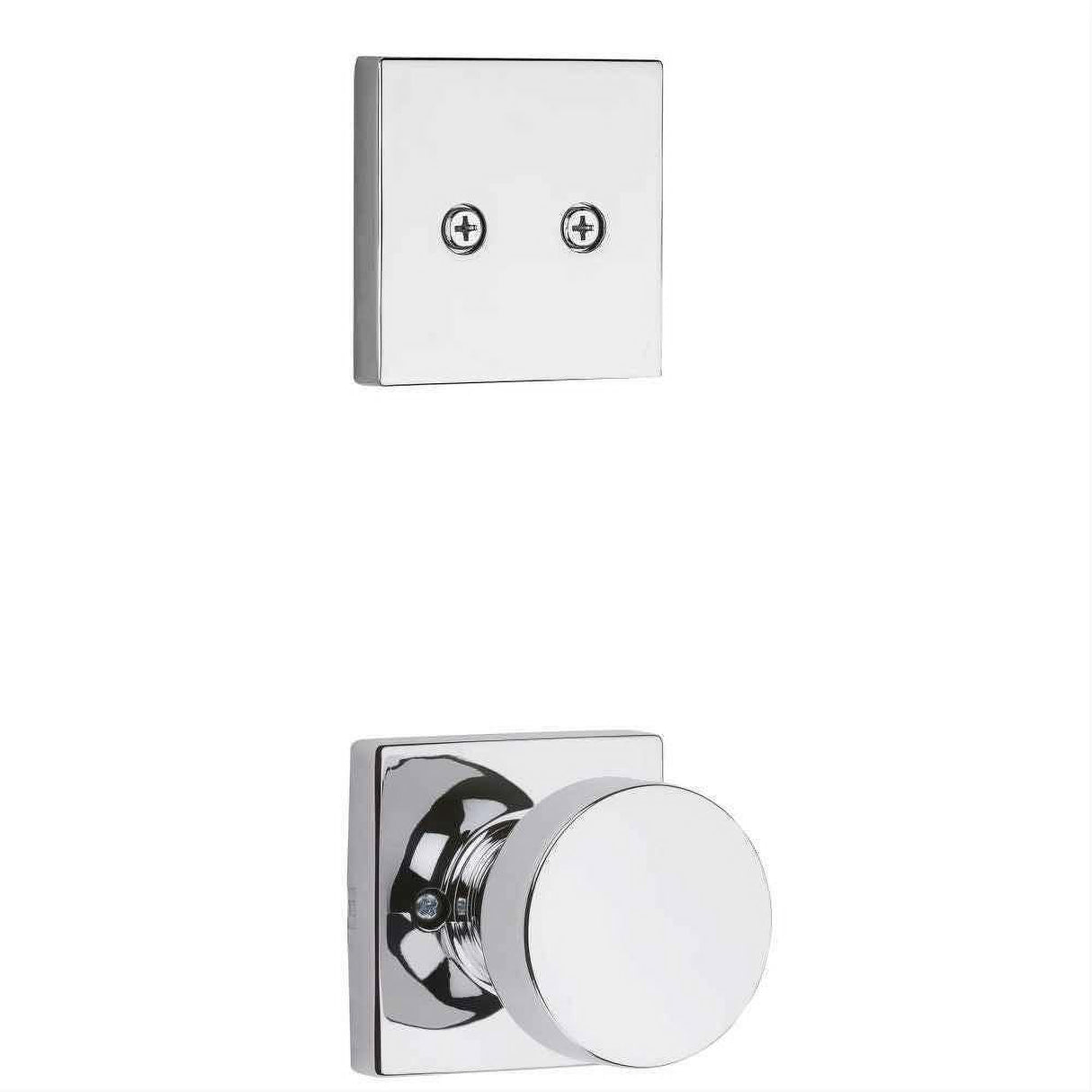 Kwikset 973PSKSQT-26 Pismo Handleset Trim with Square Rose Bright Chrome