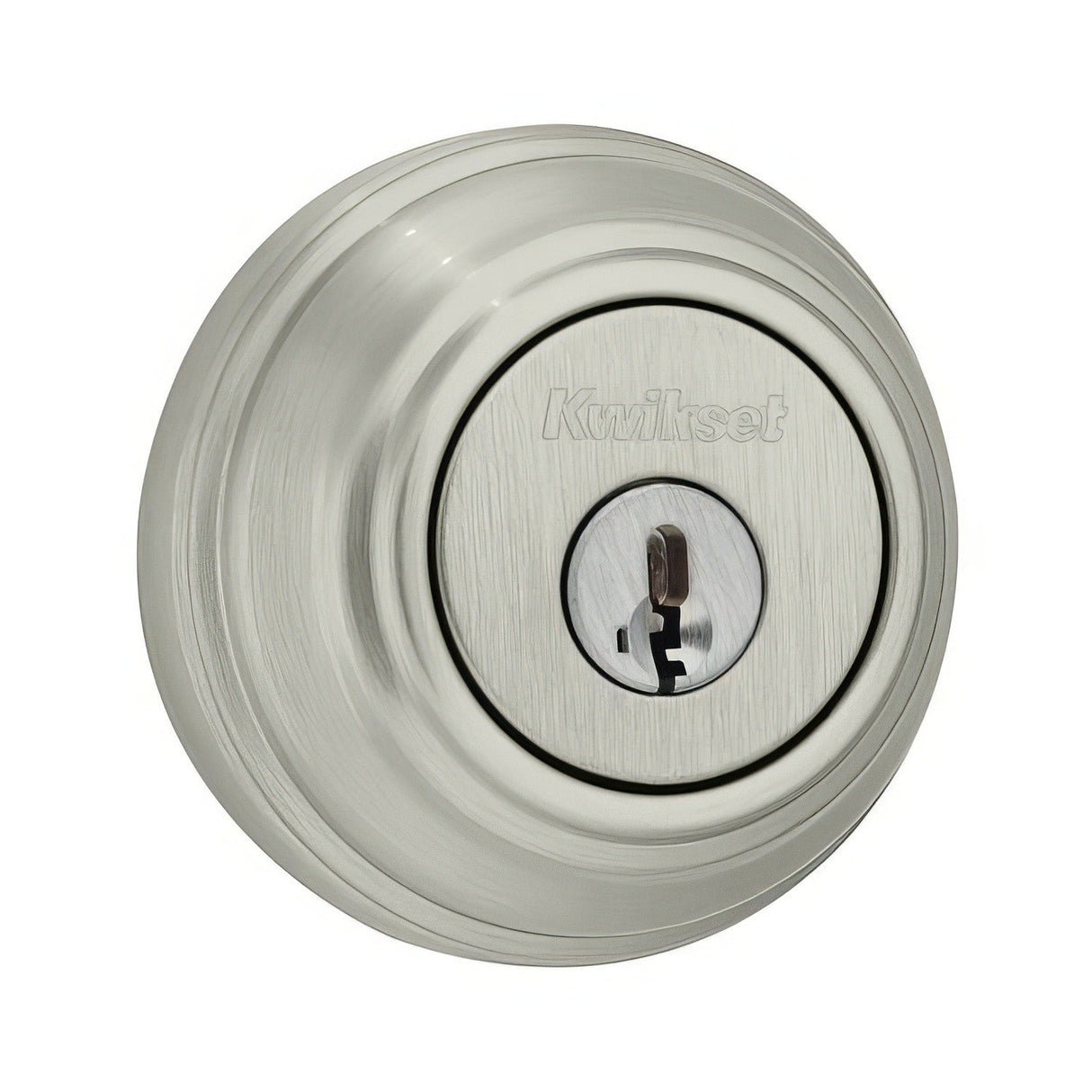 Kwikset 980-15S.STRKP Single Cylinder Deadbolt Satin Nickel