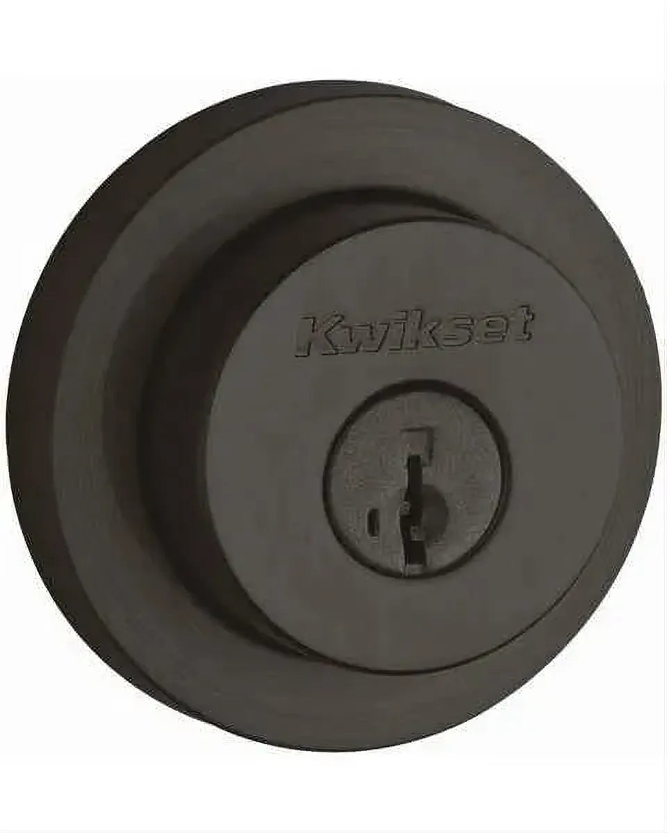Kwikset 982RDT-26S.DS Single Cylinder Milan Round Rose Deadbolt SmartKey with RCAL Latch and Dual RCS and 5303 Full Lip Strike Bright Chrome
