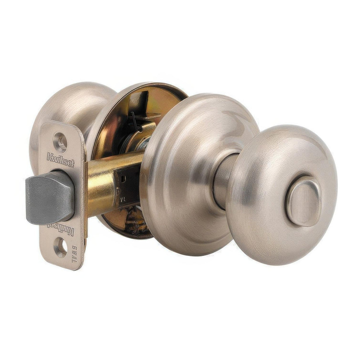 Kwikset CP730J-15 730J Juno Privacy Door Knob Satin Nickel