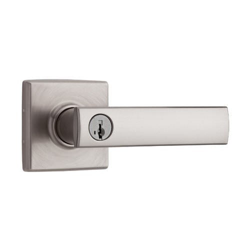 Kwikset 740VDL-15S satin nickel keyed entry lever
