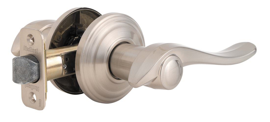 Kwikset 720AVL-15 satin nickel passage door lever