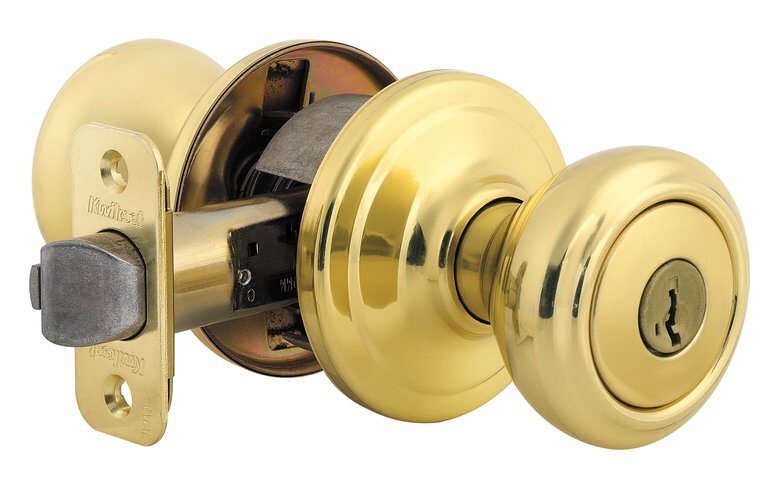 Kwikset 740CN-15SBB satin nickel keyed entry door knob