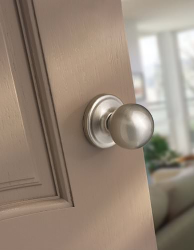 Kwikset 720CA-15AGC antique nickel passage door knob