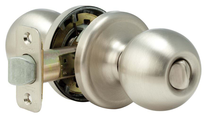 Kwikset 730CA-26DGC satin chrome privacy door knob
