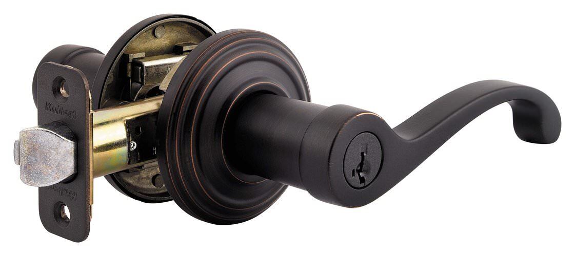 Kwikset 740CHL-11PS venetian bronze keyed entry lever
