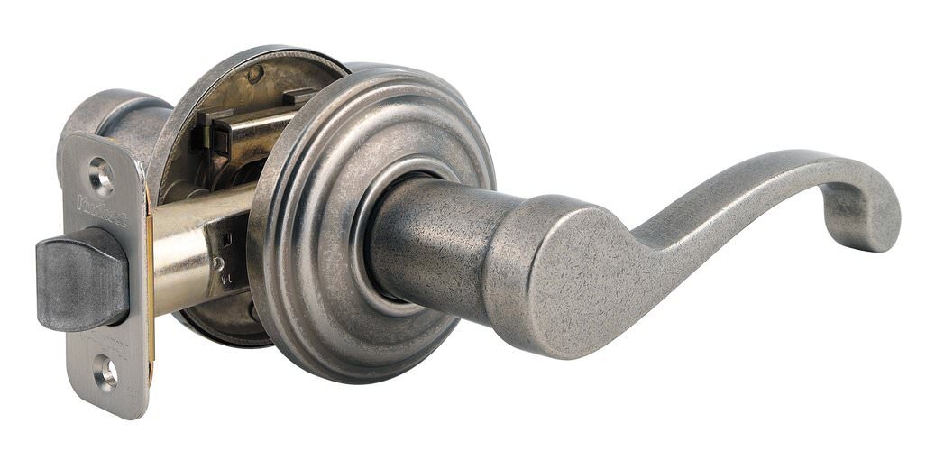 Kwikset 720CHL-502 rustic pewter passage door lever