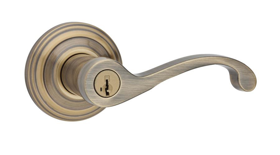 Kwikset 740CHL-514S iron black keyed entry lever