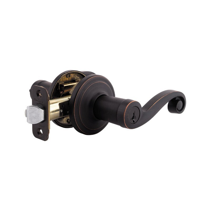 Kwikset 740LL-11PSV1 venetian bronze keyed entry lever
