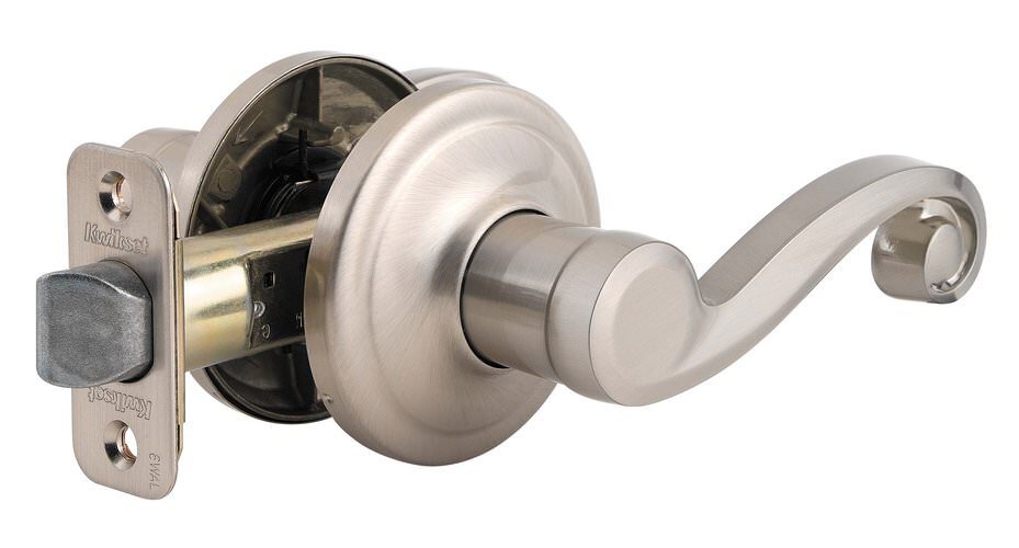 Kwikset 720LL-15V1 satin nickel passage door lever