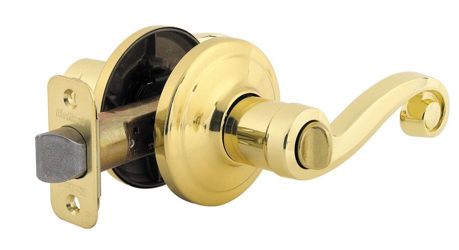 Kwikset 730LL-15AV1 antique nickel privacy door lever