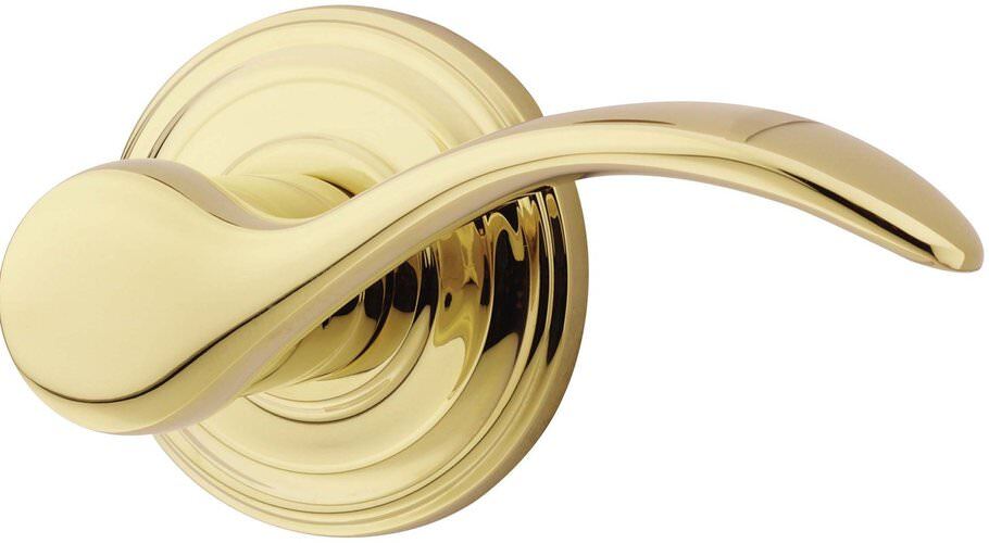 Kwikset 967PMLLH-3S 967PML-LH-S Pembroke Left Hand Double Cylinder Trim Pack Polished Brass