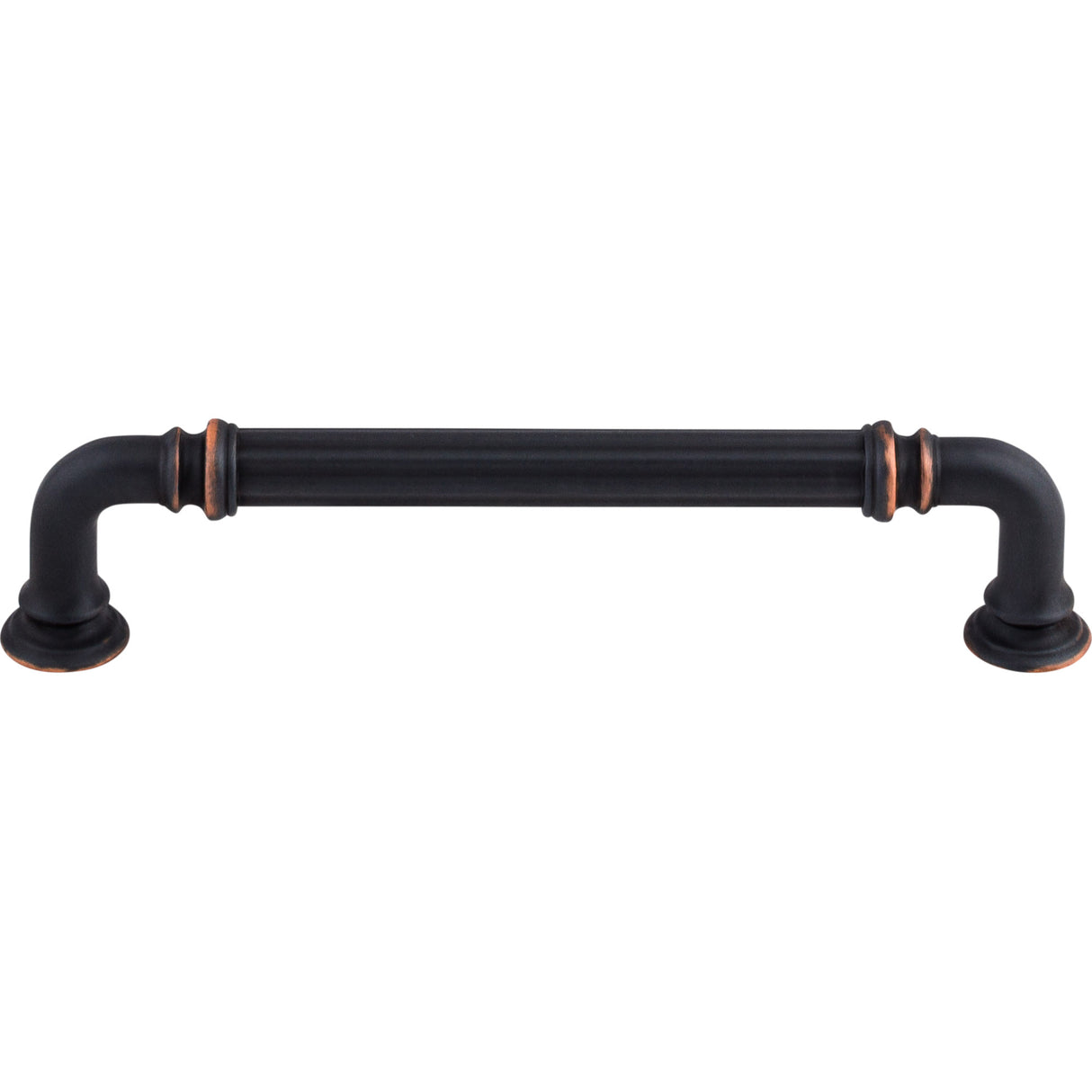 Top Knobs TK323UM Reeded 5" Center to Center Bar Pull Umbrio
