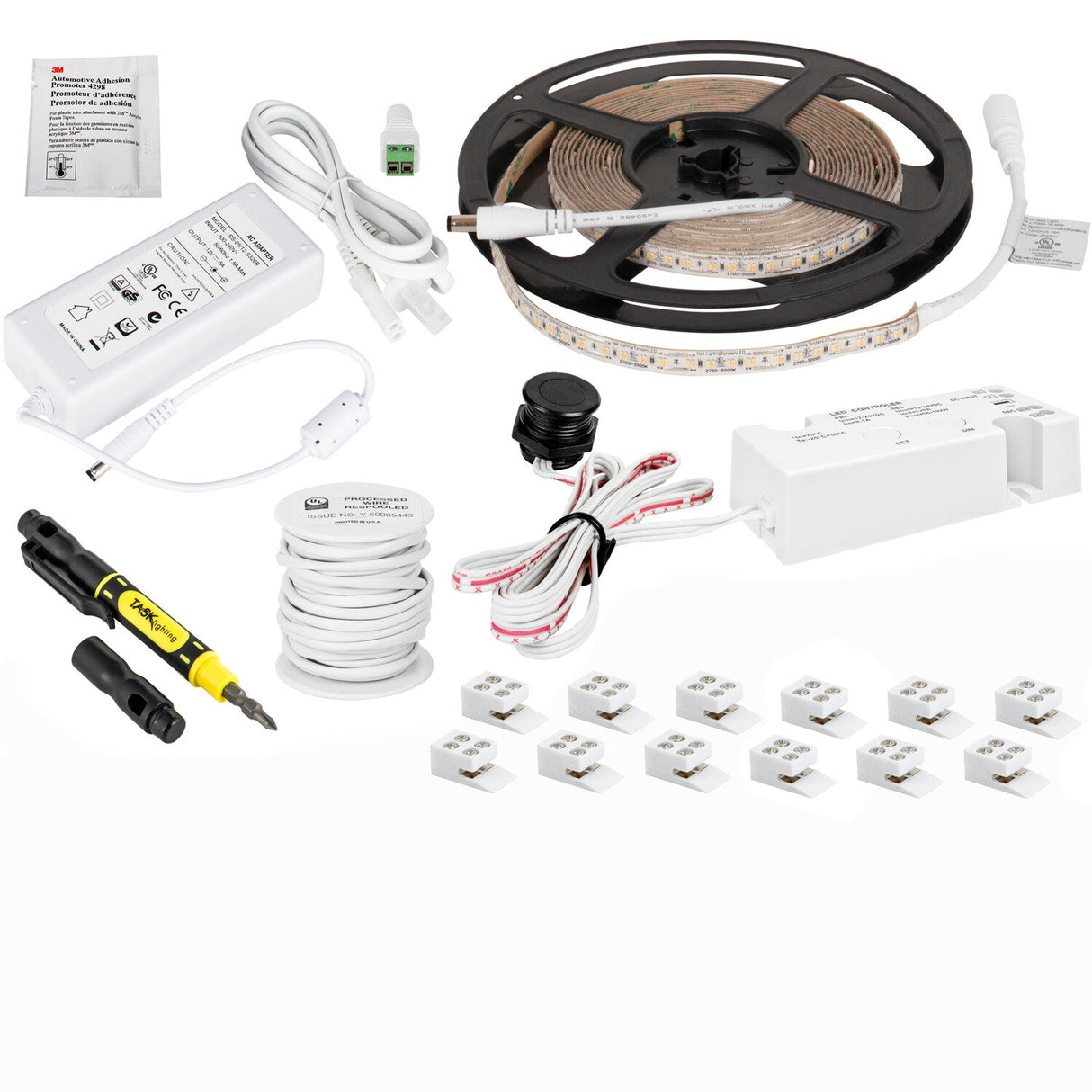 Task Lighting L-TWCK-16 tape light kit, front view