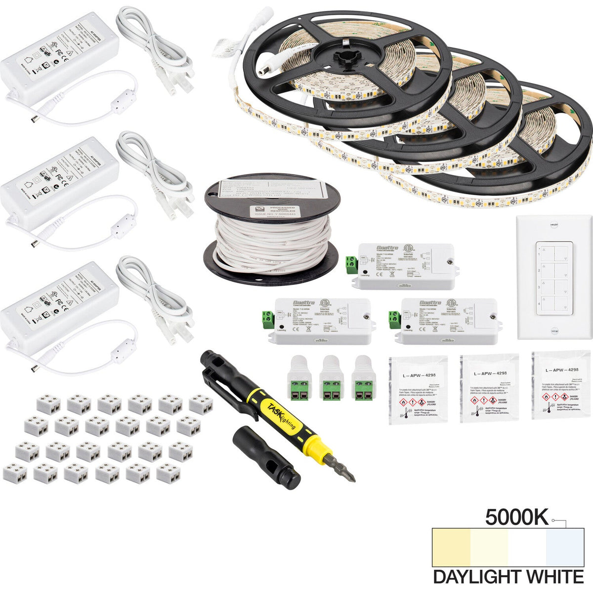 Task Lighting L-VK3Z3A-49-50 Vivid 49 Feet Tape Light Kit