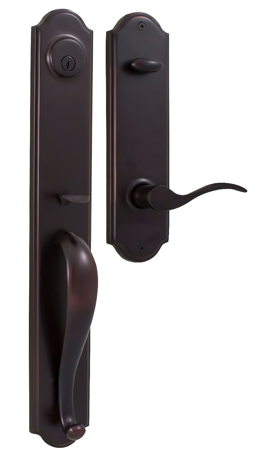 Weslock L6641-1U1SL2D oil rubbed bronze single cylinder handleset
