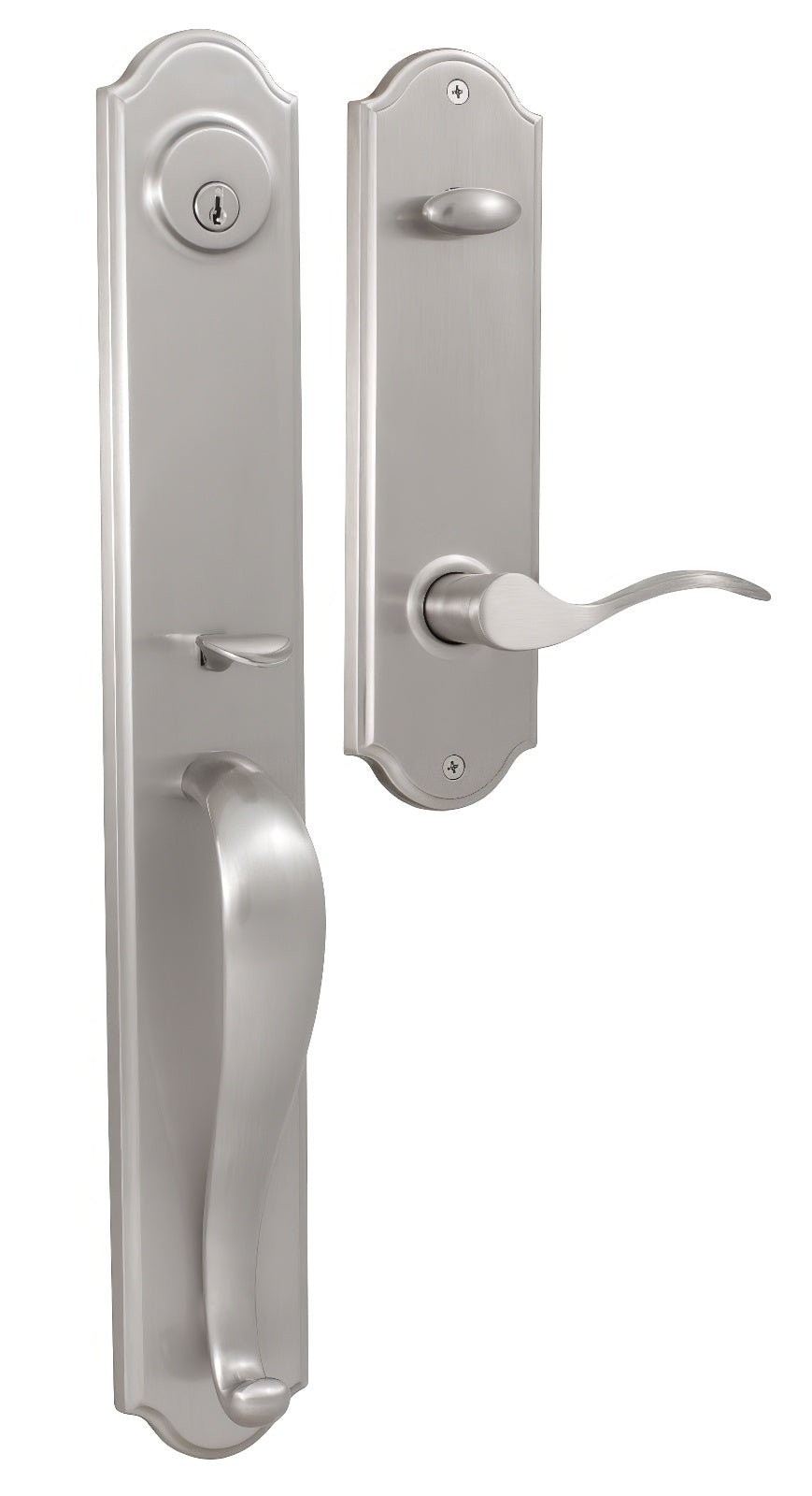 Weslock L6641-NUNSL2D satin nickel single cylinder handleset
