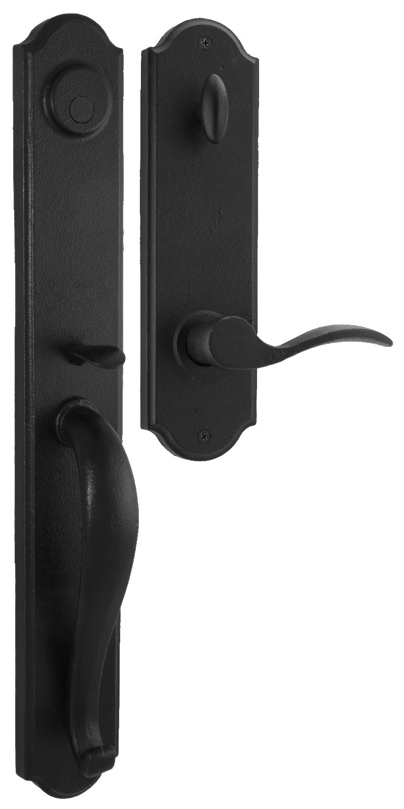 Weslock L7685-2H20020 black dummy handleset