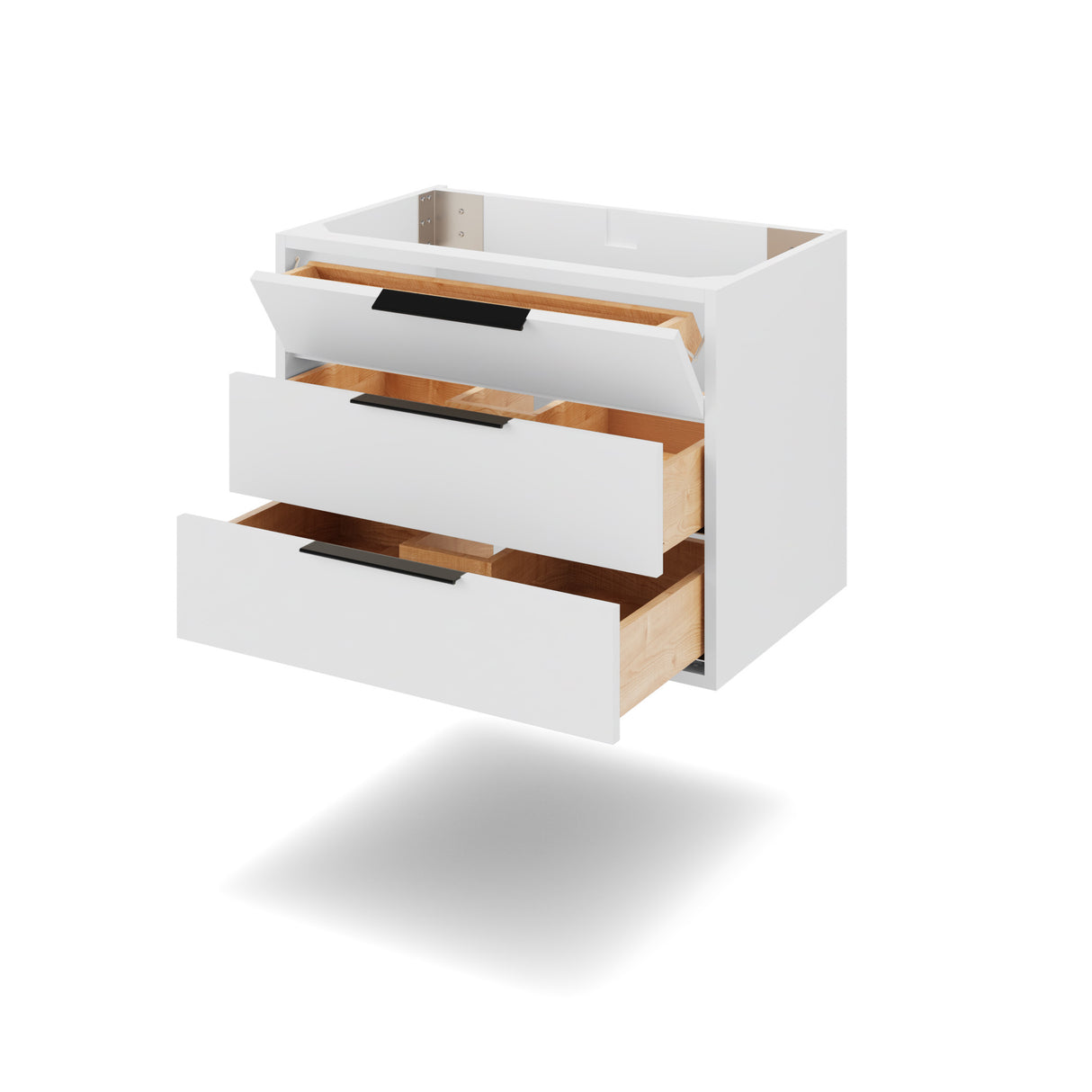 Jeffrey Alexander Gardner 31" White Single Sink Bathroom Vanity with White Resin Top - Single-Hole Faucet Top - VKGAR30WHRE product image 4