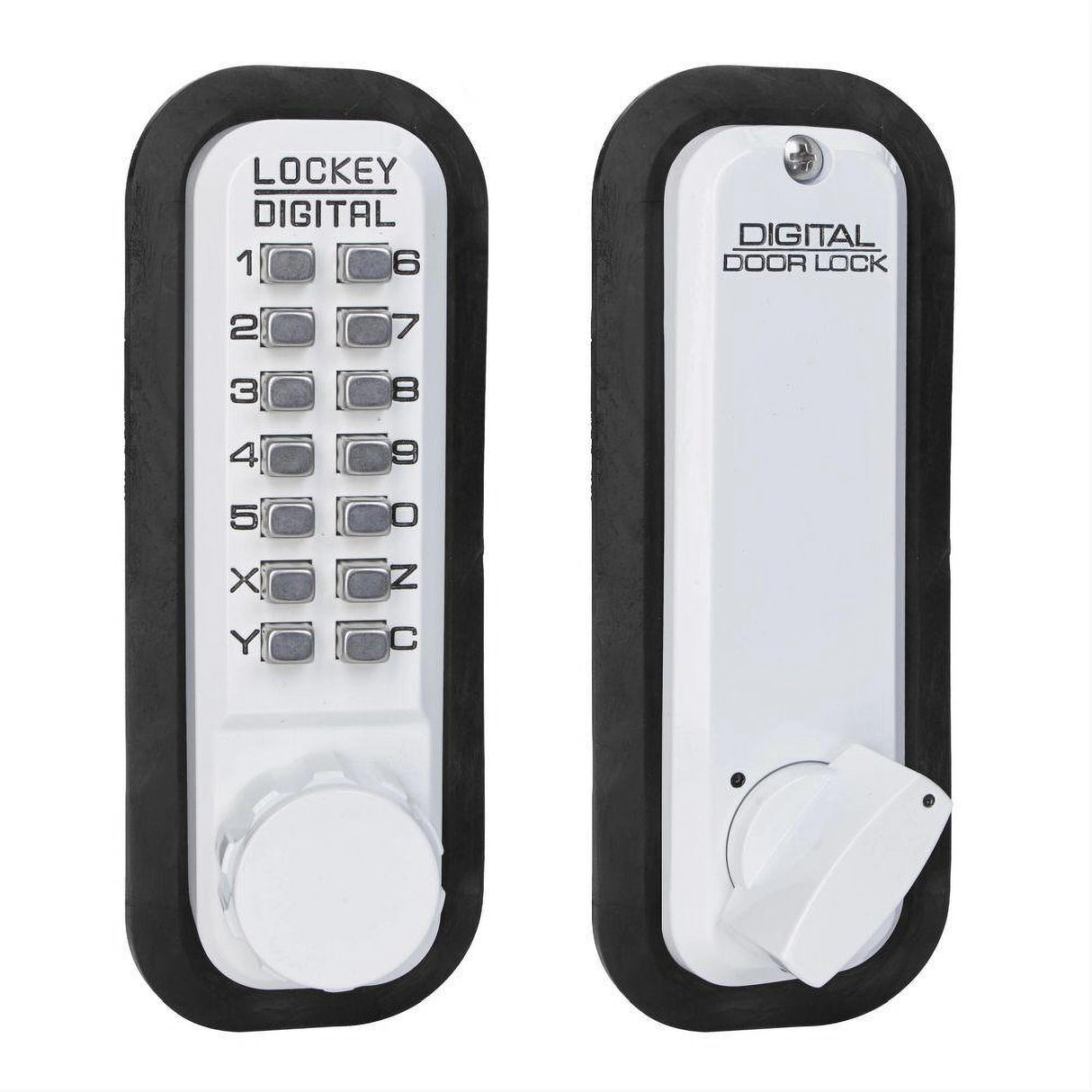 Lockey 2210WH 2210 Mechanical Keyless Deadbolt with Single Combination White