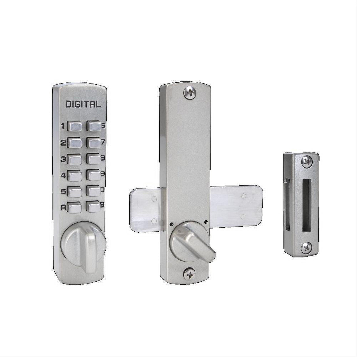 Lockey C120SN C120 Mechanical Keyless Surface Mount Lock Satin Nickel