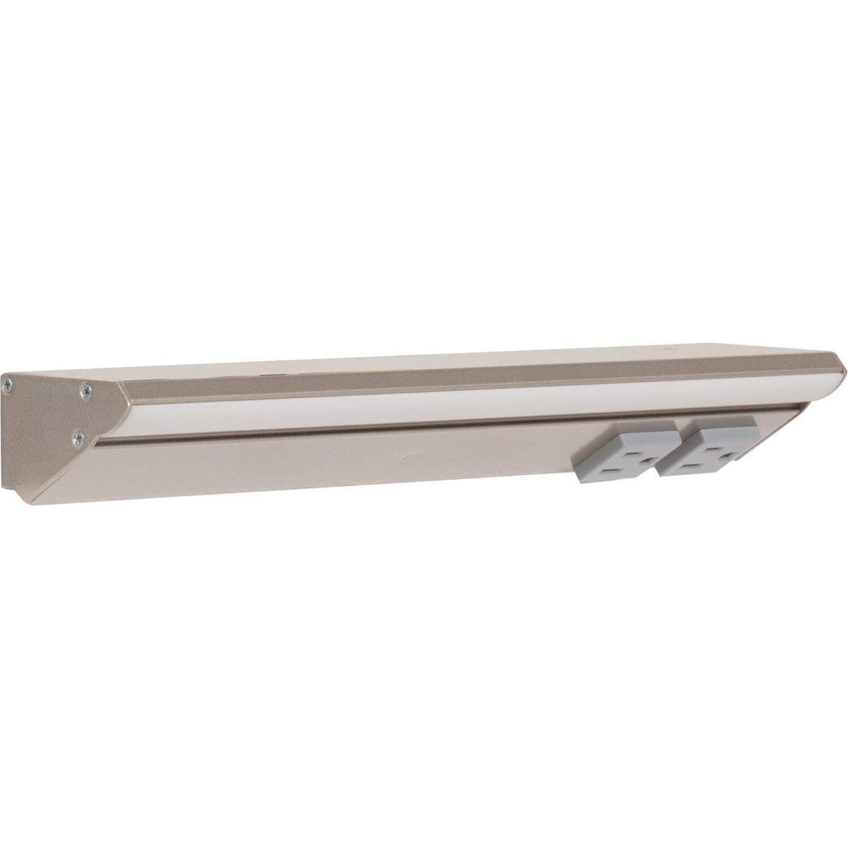 Task Lighting LP12HR6NDGSN40 satin nickel lighted power strip