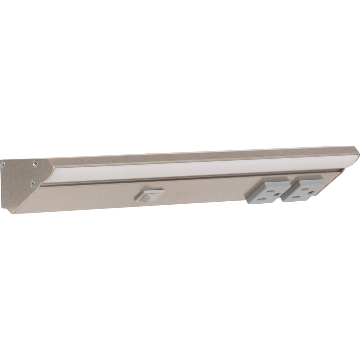 Task Lighting LP12QD4NDGSN40 satin nickel lighted power strip