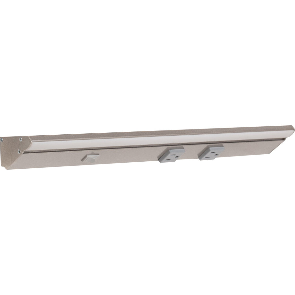 Task Lighting LP18QD6NDGSN50 satin nickel lighted power strip