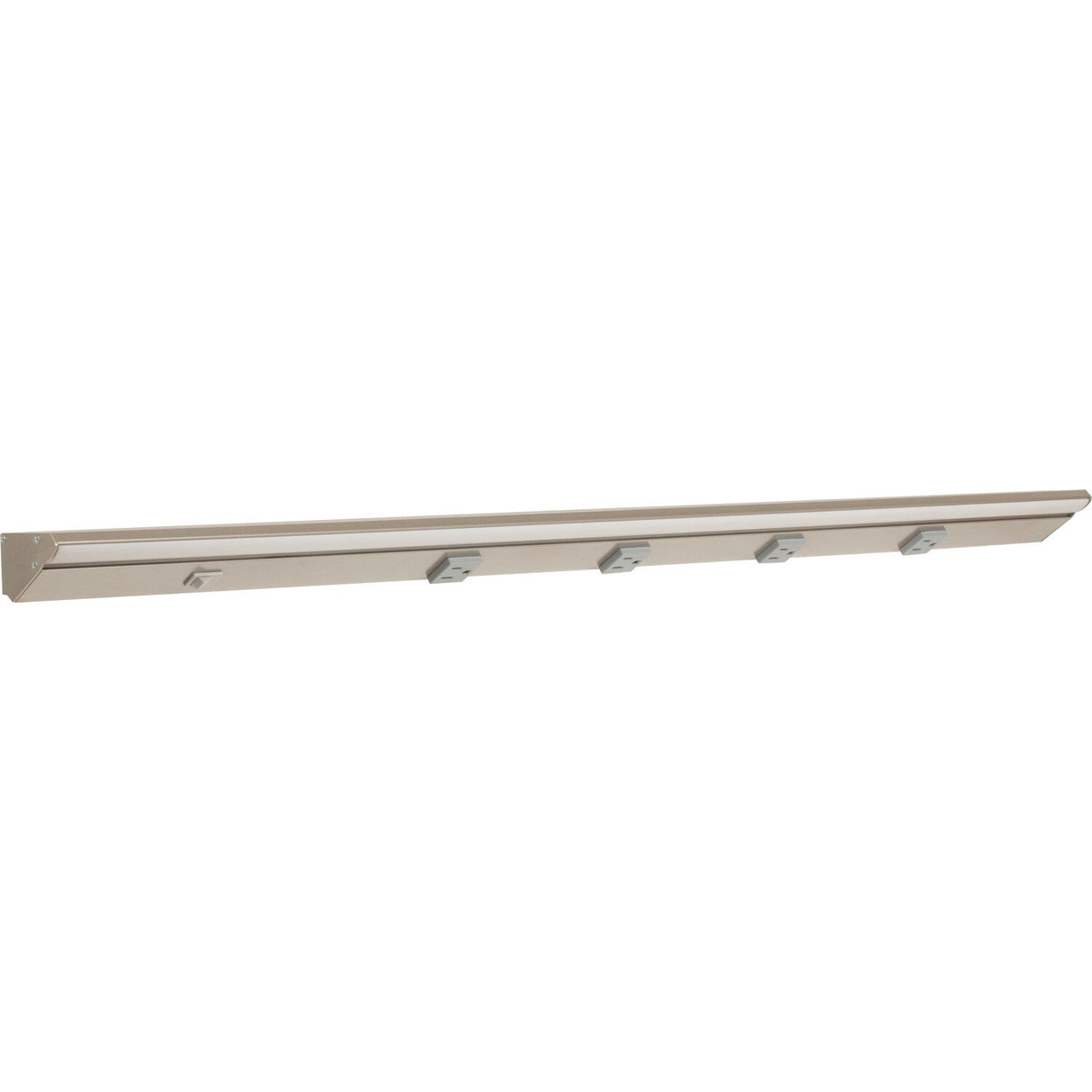 Task Lighting LP36QD12NDGSN30 36-1/2" 120V Satin Nickel Lighted Power Strip