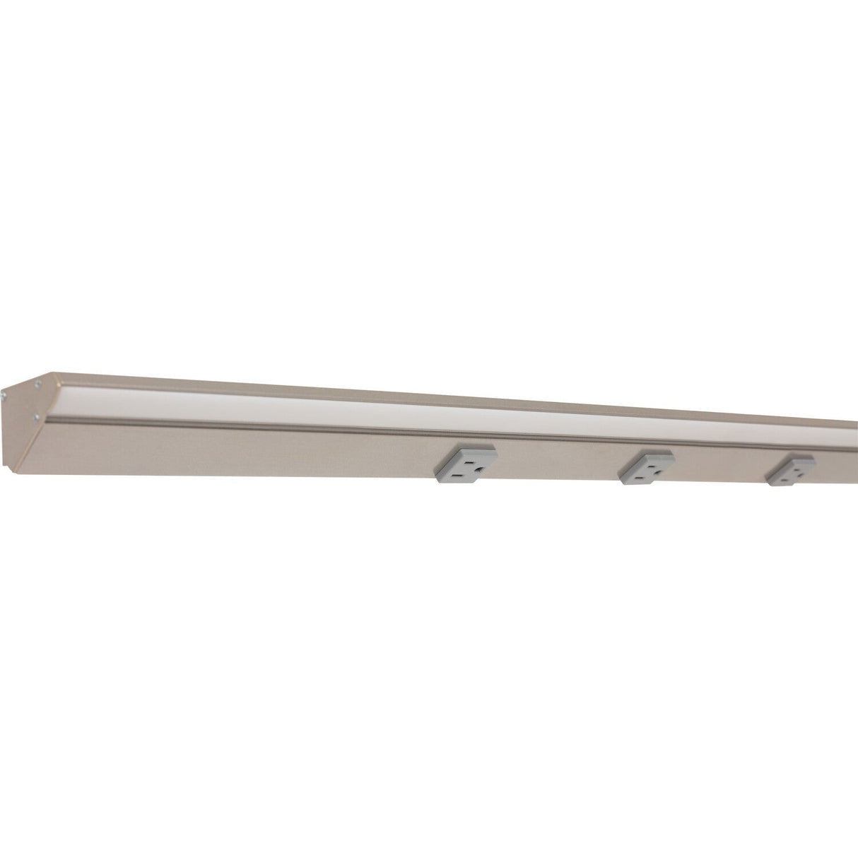 Task Lighting LP42HR21NDGSN40 satin nickel lighted power strip