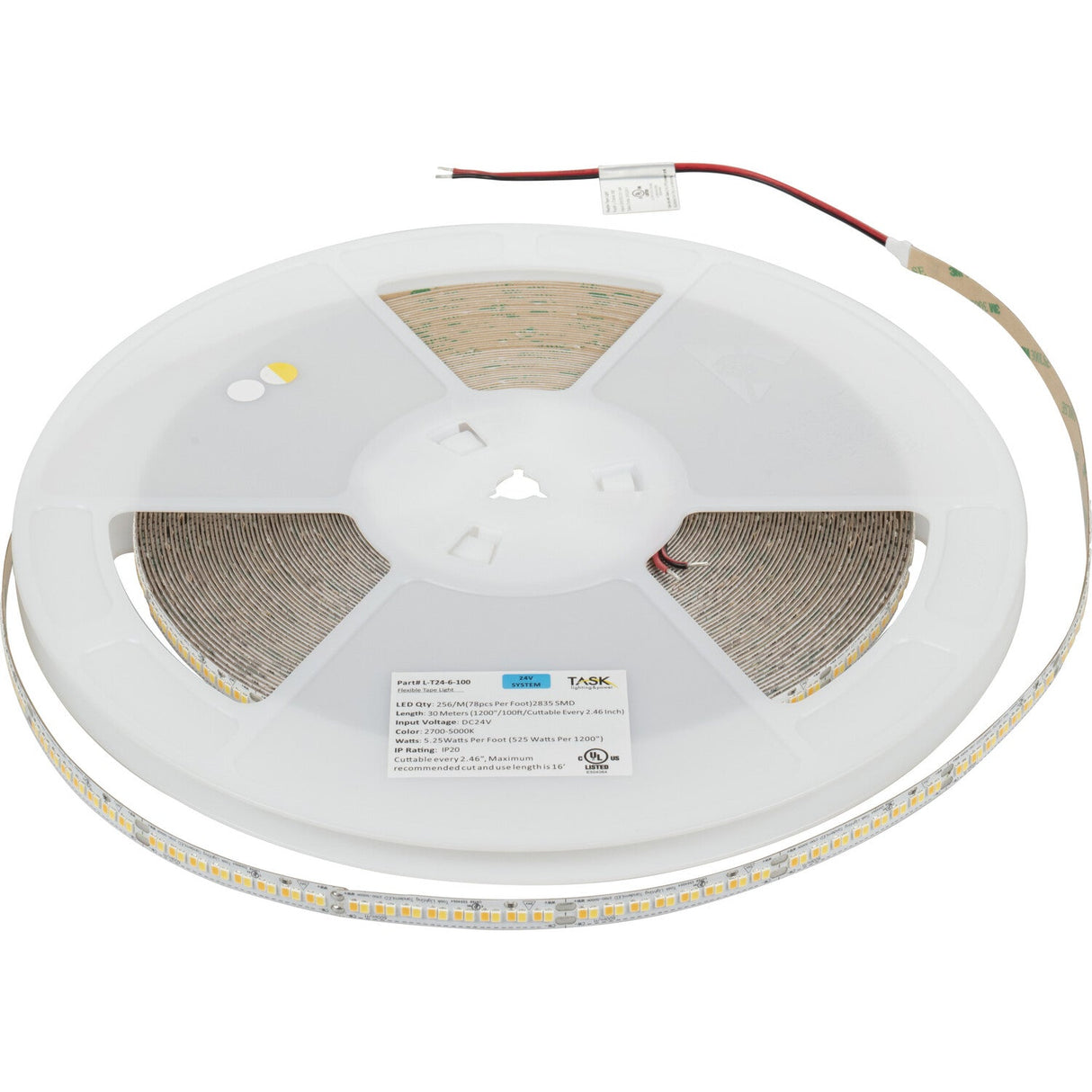 Task Lighting LT600D24V100-TW higher output led tape light
