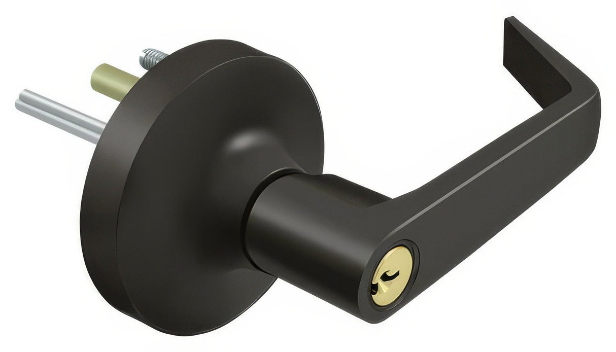 Deltana LTED80LS-10B oil rubbed bronze door lever interior trim kit