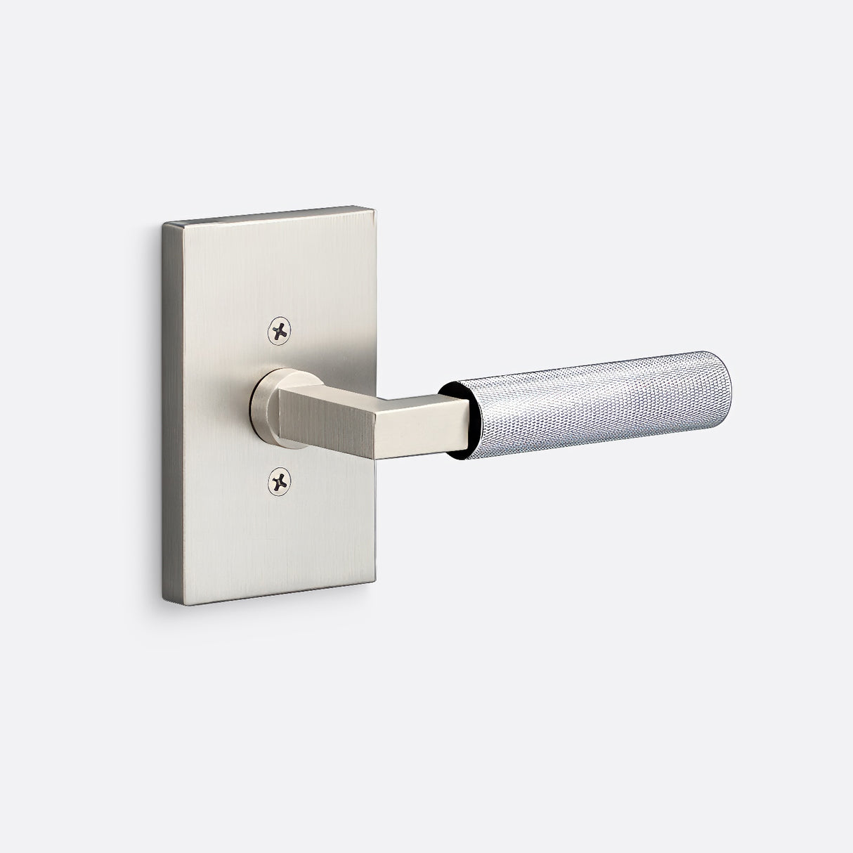 Sure-Loc LV100 15 GRIP-KN 26 satin nickel / polished chrome dummy door lever